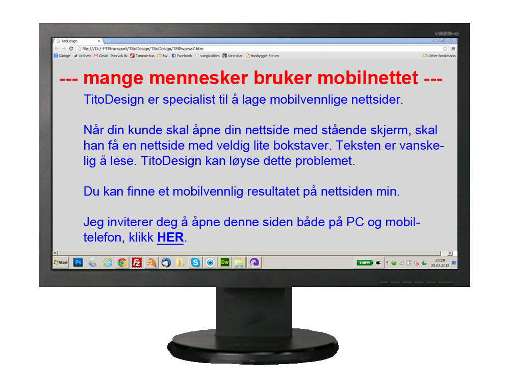 bildskjermMobil